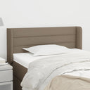 vidaXL Headboard with Wings 83x16x78/88 cm Fabric Light Grey