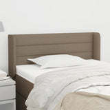 vidaXL Hoofdbord met randen 83x16x78/88 cm stof lichtgrijs