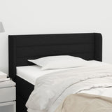 vidaXL Hoofdbord met randen 83x16x78/88 cm stof lichtgrijs