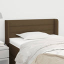 vidaXL Headboard with Wings 83x16x78/88 cm Fabric Light Grey