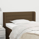 vidaXL Hoofdbord met randen 83x16x78/88 cm stof lichtgrijs