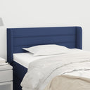 vidaXL Headboard with Wings 83x16x78/88 cm Fabric Light Grey