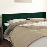 vidaXL Hoofdbord met randen 83x16x78/88 cm fluweel lichtgrijs