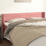 vidaXL Hoofdbord met randen 83x16x78/88 cm fluweel lichtgrijs