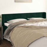 vidaXL Hoofdbord met randen 83x16x78/88 cm fluweel lichtgrijs