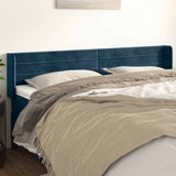 vidaXL Hoofdbord met randen 83x16x78/88 cm fluweel lichtgrijs
