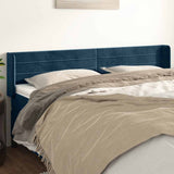 vidaXL Hoofdbord met randen 83x16x78/88 cm fluweel lichtgrijs