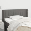 vidaXL Headboard with Wings 83x16x78/88 cm Fabric Light Grey