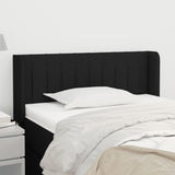 vidaXL Hoofdbord met randen 83x16x78/88 cm stof lichtgrijs