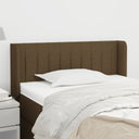 vidaXL Headboard with Wings 83x16x78/88 cm Fabric Light Grey