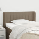 vidaXL Headboard with Wings 83x16x78/88 cm Fabric Light Grey