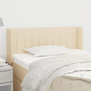vidaXL Headboard with Wings 83x16x78/88 cm Fabric Light Grey