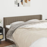 vidaXL Hoofdbord met randen 83x16x78/88 cm stof lichtgrijs