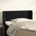 vidaXL Headboard with Edges 83x16x78/88 cm Velvet Light Grey