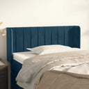 vidaXL Headboard with Edges 83x16x78/88 cm Velvet Light Grey