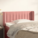vidaXL Headboard with Edges 83x16x78/88 cm Velvet Light Grey