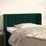 vidaXL Hoofdbord met randen 83x16x78/88 cm fluweel lichtgrijs