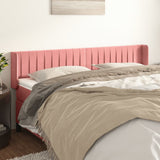 vidaXL Hoofdbord met randen 83x16x78/88 cm fluweel lichtgrijs