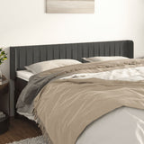 vidaXL Hoofdbord met randen 83x16x78/88 cm fluweel lichtgrijs