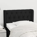 vidaXL Headboard with Wings 83x16x78/88 cm Fabric Light Grey