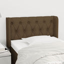 vidaXL Headboard with Wings 83x16x78/88 cm Fabric Light Grey
