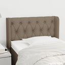 vidaXL Headboard with Wings 83x16x78/88 cm Fabric Light Grey