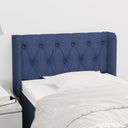 vidaXL Headboard with Wings 83x16x78/88 cm Fabric Light Grey