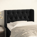 vidaXL Headboard with Edges 83x16x78/88 cm Velvet Light Gray
