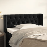vidaXL Hoofdbord met randen 83x16x78/88 cm fluweel lichtgrijs