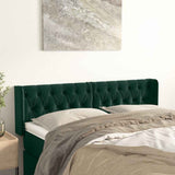 vidaXL Hoofdbord met randen 83x16x78/88 cm fluweel lichtgrijs
