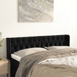 vidaXL Hoofdbord met randen 83x16x78/88 cm fluweel lichtgrijs