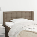 vidaXL Headboard with Wings 83x16x78/88 cm Fabric Light Grey