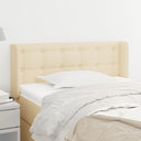 vidaXL Headboard with Wings 83x16x78/88 cm Fabric Light Grey