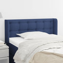 vidaXL Headboard with Wings 83x16x78/88 cm Fabric Light Grey