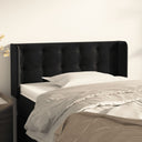 vidaXL Headboard with Edges 83x16x78/88 cm Velvet Light Gray