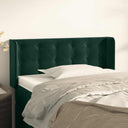 vidaXL Headboard with Edges 83x16x78/88 cm Velvet Light Gray