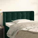 vidaXL Hoofdbord met randen 83x16x78/88 cm fluweel lichtgrijs