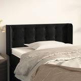 vidaXL Hoofdbord met randen 83x16x78/88 cm fluweel lichtgrijs