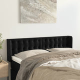 vidaXL Hoofdbord met randen 83x16x78/88 cm fluweel lichtgrijs
