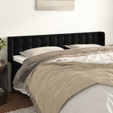 vidaXL Hoofdbord met randen 83x16x78/88 cm fluweel lichtgrijs