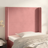 vidaXL Headboard with Edges 83x16x78/88 cm Velvet Light Gray