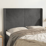 vidaXL Headboard with Edges 83x16x78/88 cm Velvet Light Gray