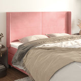 vidaXL Headboard with Edges 83x16x78/88 cm Velvet Light Gray