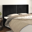 vidaXL Headboard with Edges 83x16x78/88 cm Velvet Light Gray