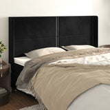 vidaXL Hoofdbord met randen 83x16x78/88 cm fluweel lichtgrijs