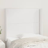 vidaXL Hoofdbord met randen 83x16x78/88 cm kunstleer zwart