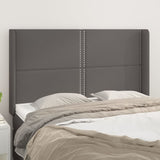 vidaXL Hoofdbord met randen 83x16x78/88 cm kunstleer zwart