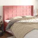 vidaXL Headboard with Edges 83x16x78/88 cm Velvet Light Gray