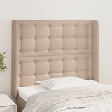vidaXL Hoofdbord met randen 83x16x78/88 cm kunstleer zwart