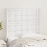 vidaXL Hoofdbord met randen 83x16x78/88 cm kunstleer zwart